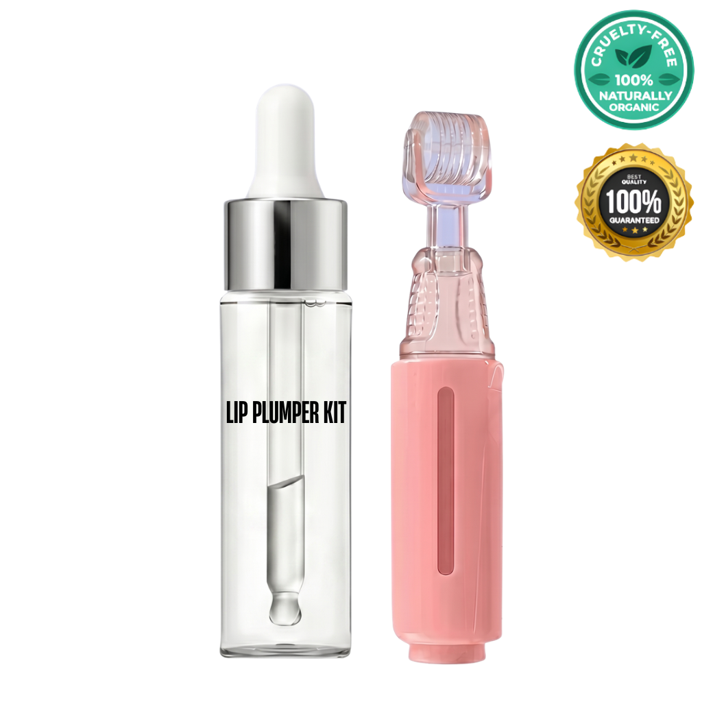 Luxe Lip Plumper Kit featuring a lip serum and applicator, perfect for a fuller lip appearance.