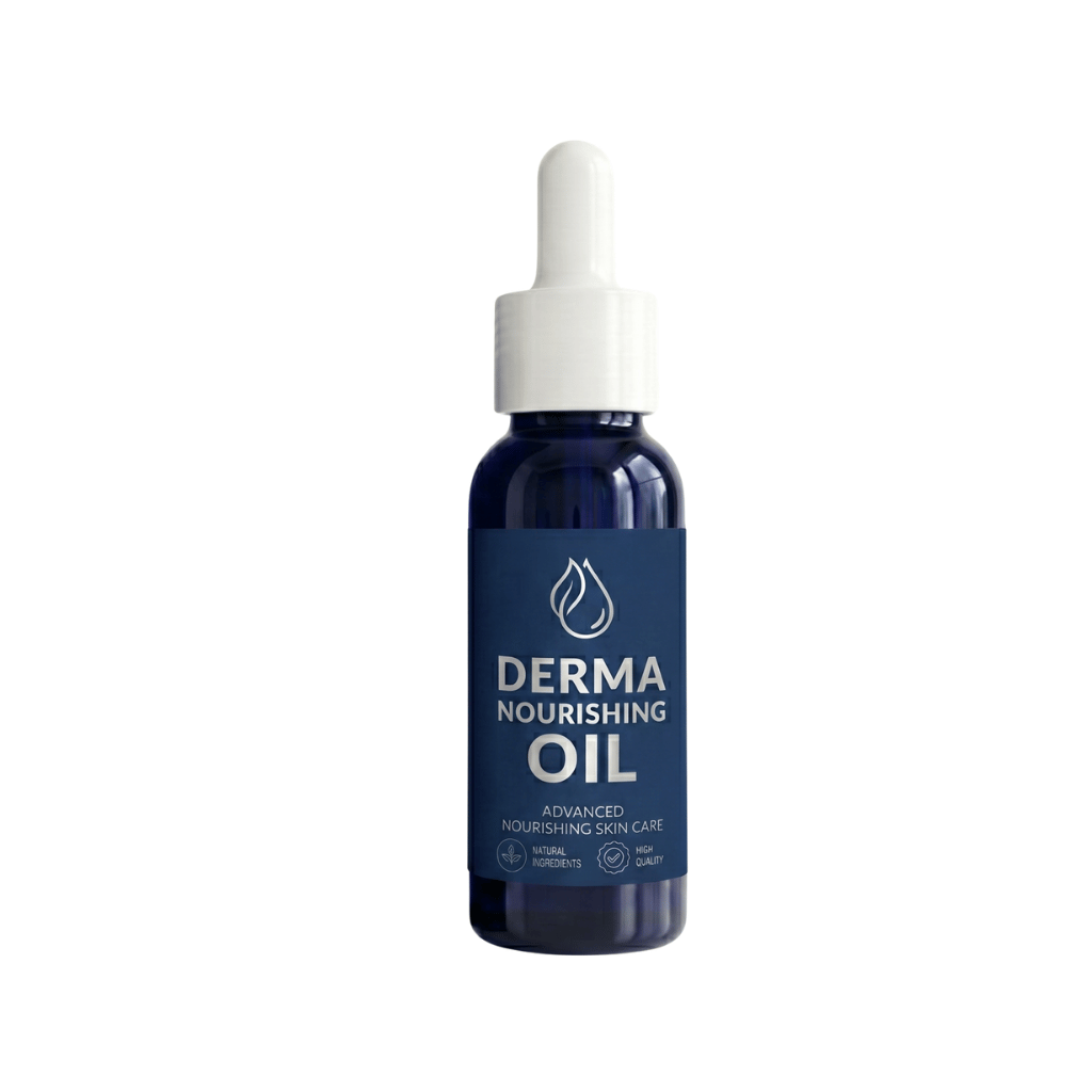 Derma Nourishing Oil bottle for advanced nourishing skin care, ideal for daily use and hydration.