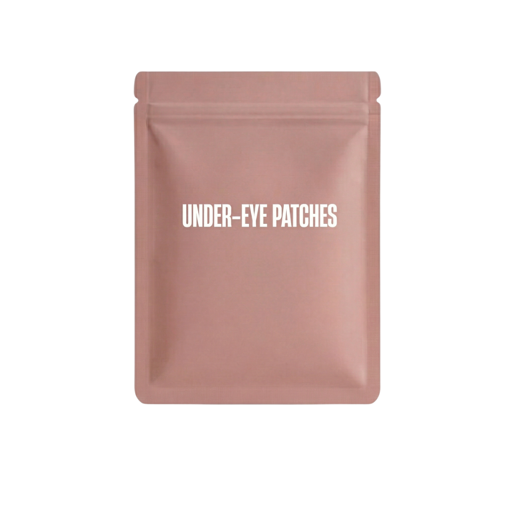 Under-Eye Patches packaging designed for revitalizing and smoothing the under-eye area.