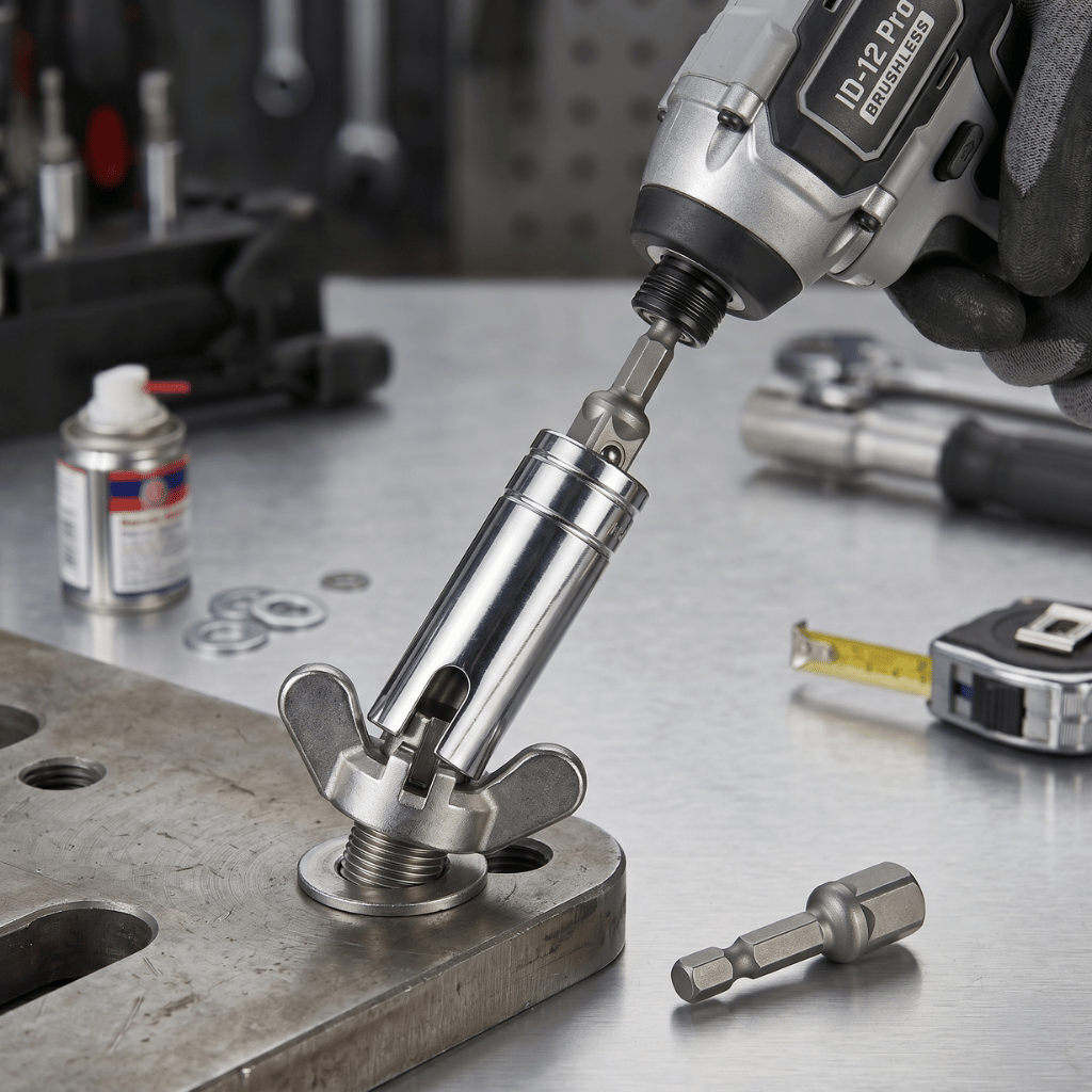 Heavy-Duty Scissor Jack Drill Adapter Set