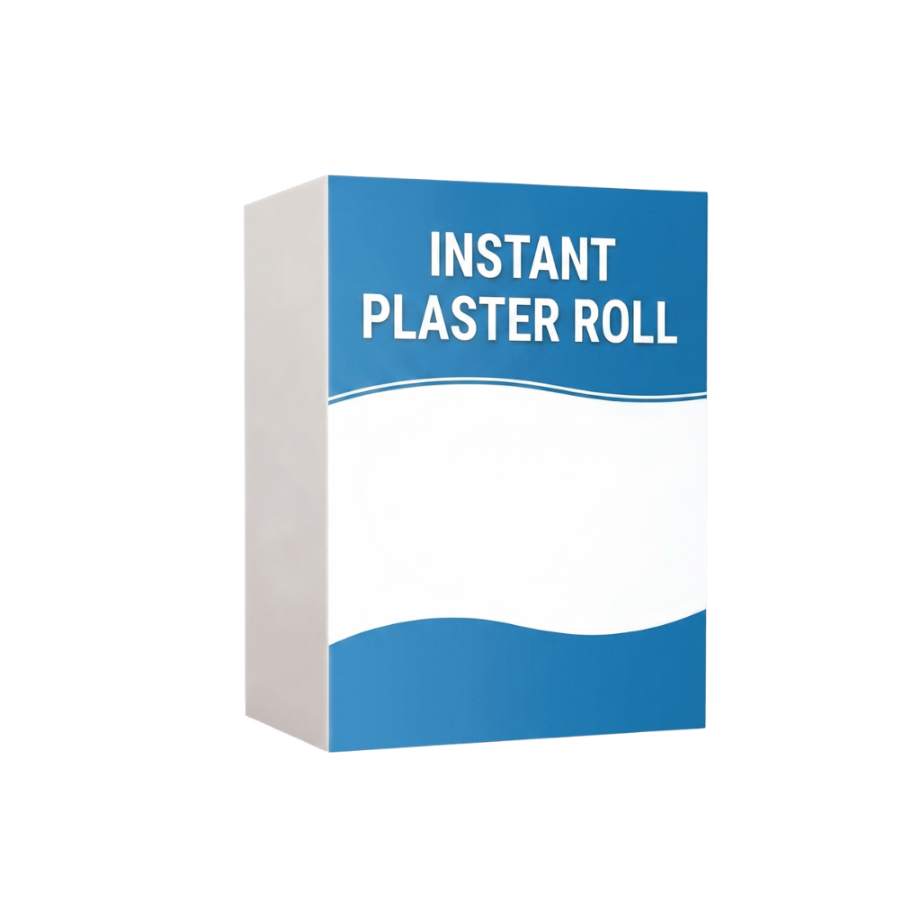 Instant Plaster Roll packaging showcasing a lightweight and convenient skin care solution.